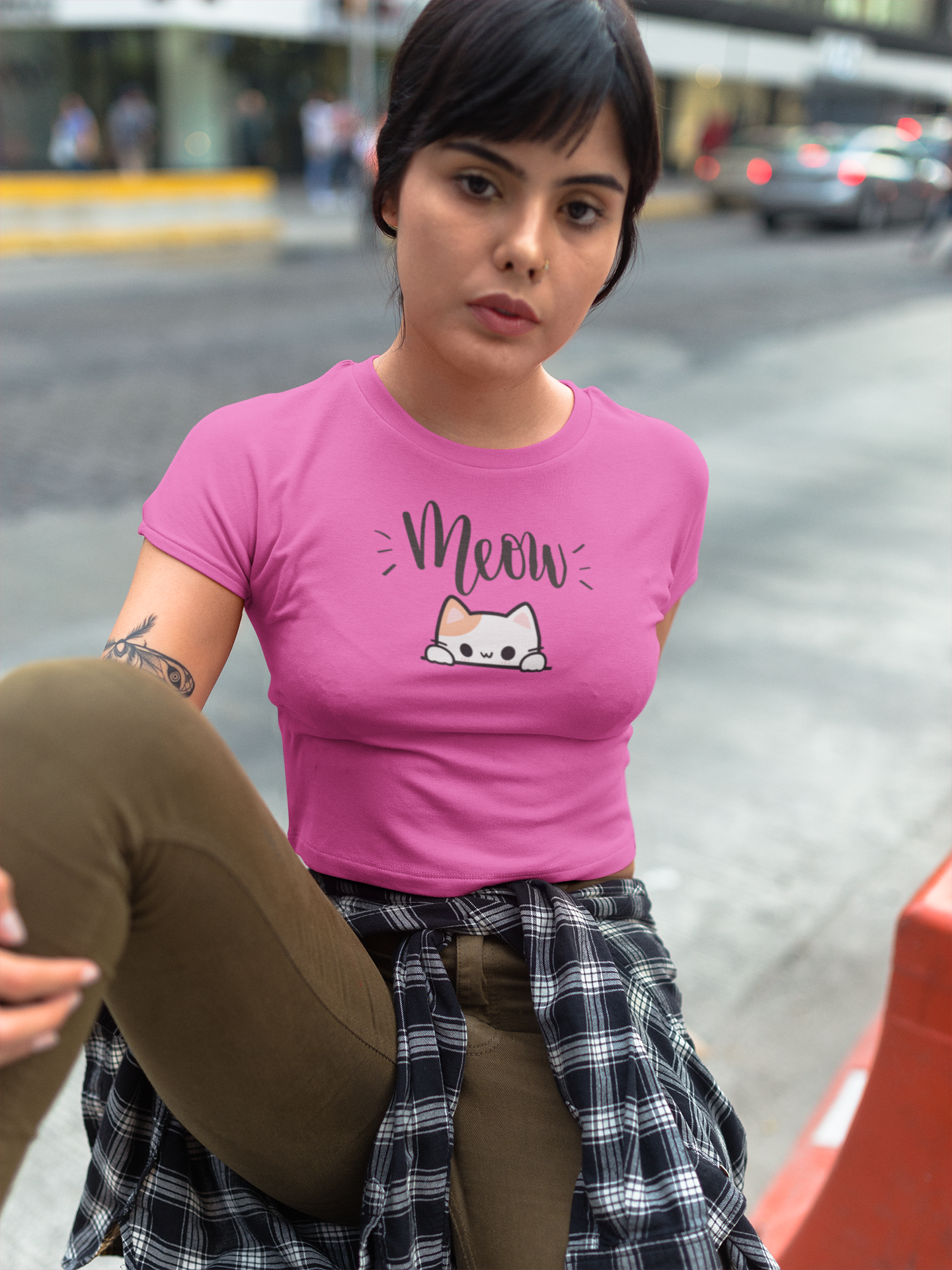 Meow crop top