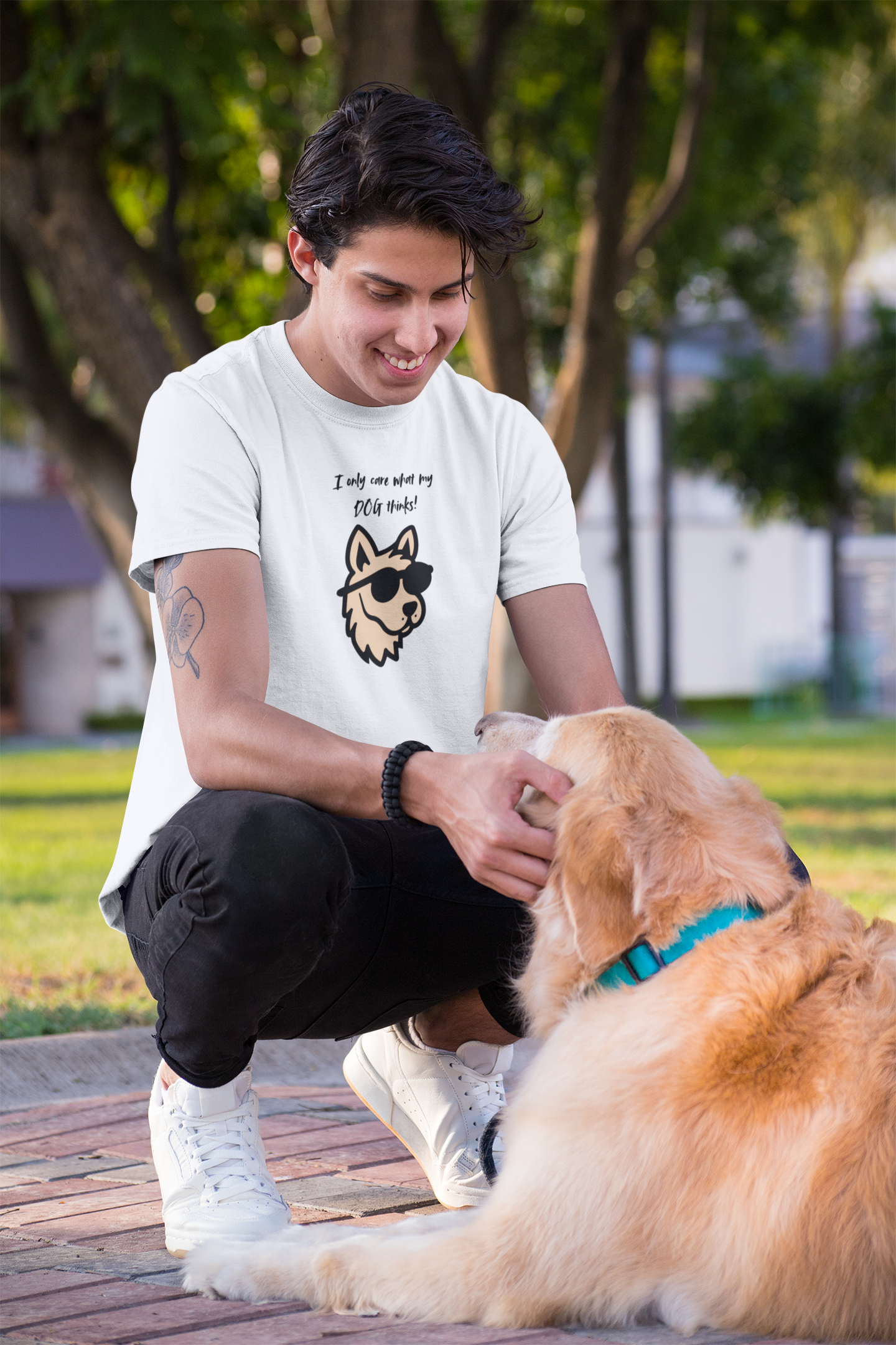 I Only Care What My Dog Thinks Graphic Tee