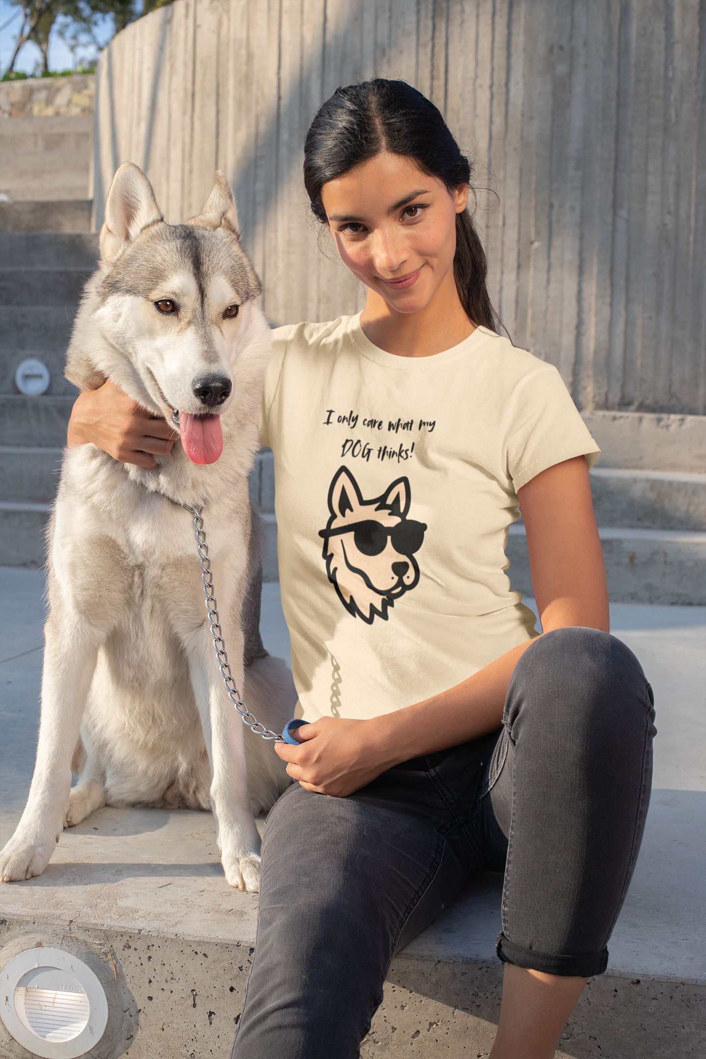 I Only Care What My Dog Thinks Graphic Tee