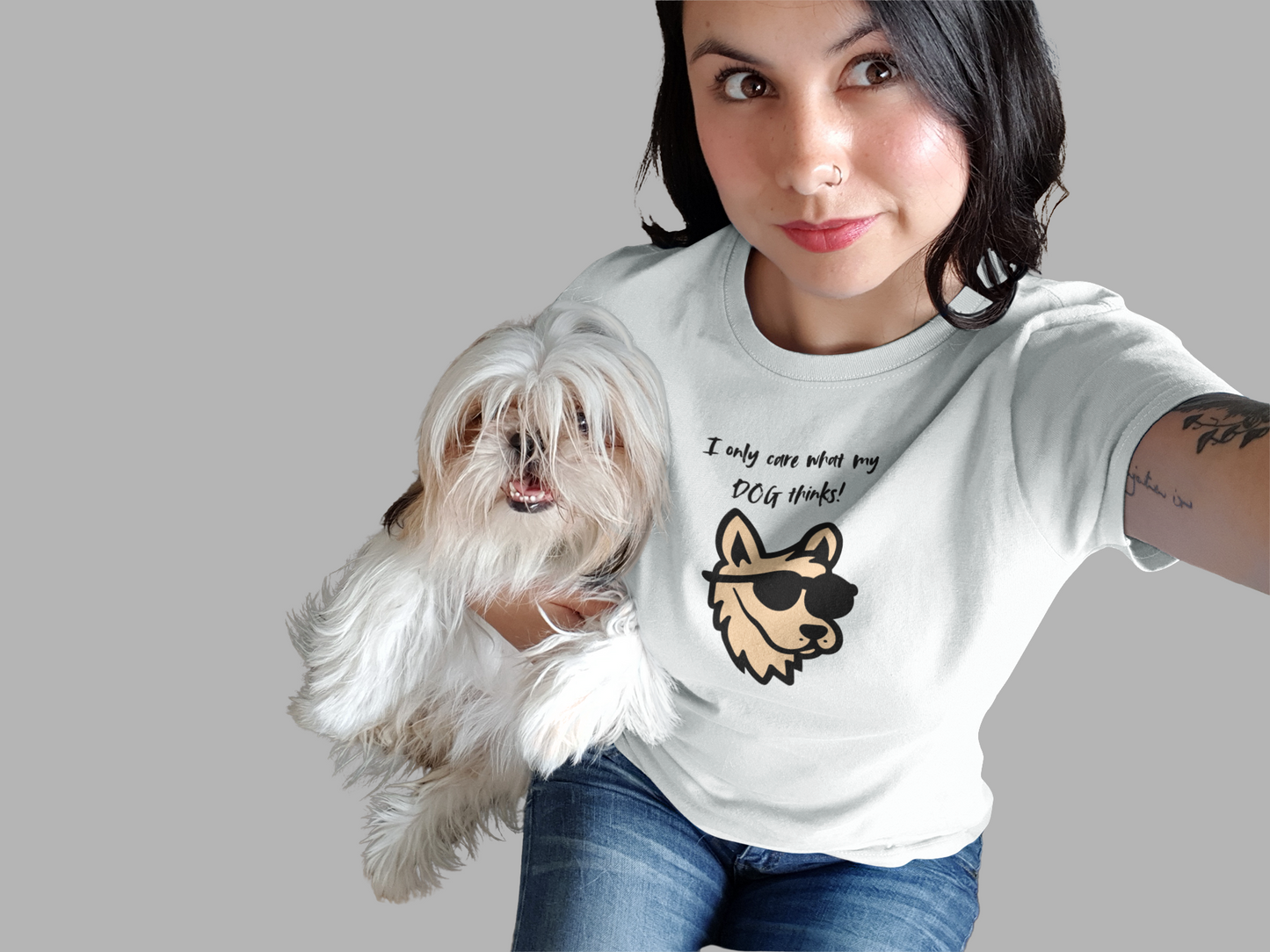 I Only Care What My Dog Thinks Graphic Tee