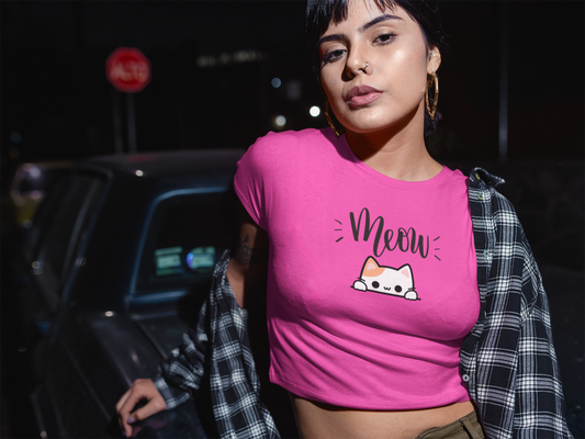 Meow crop top
